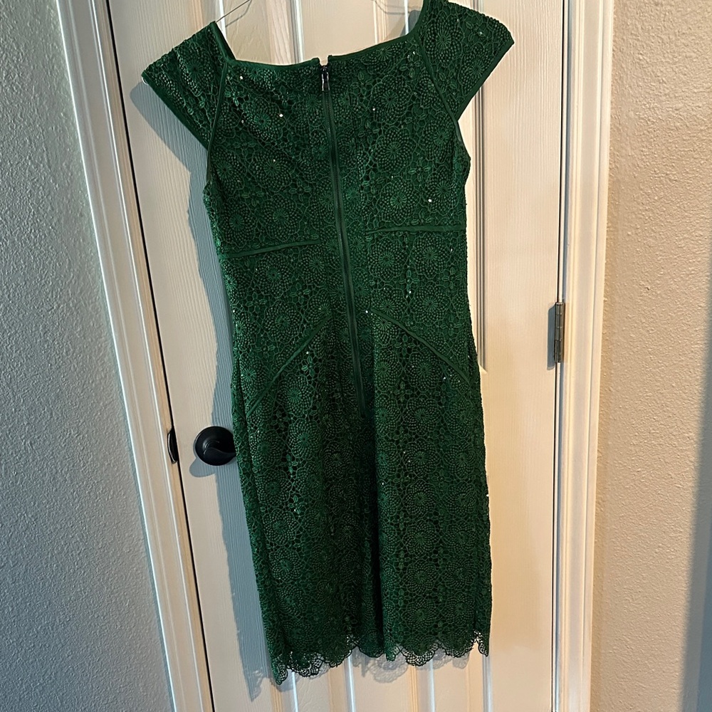 Antonio Melani Green Lace Women Dress size 4 - Picture 3 of 3